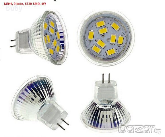 LED Луна 12V 4W MR11 - последна бройка , снимка 1 - Лед осветление - 12824394