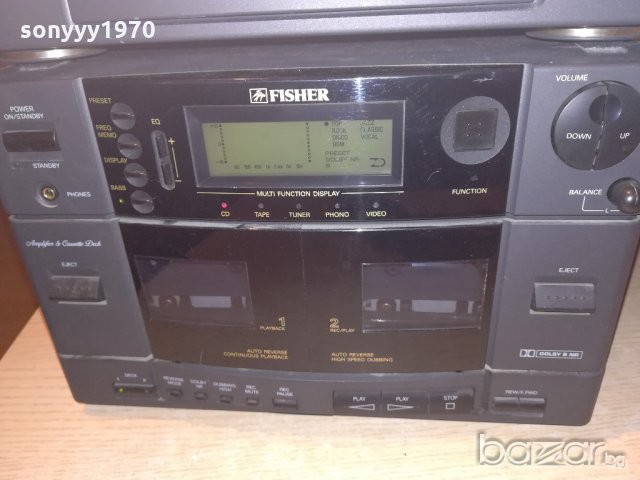 fisher-cd/tuner/amplifier/deck-внос швеицария, снимка 11 - Ресийвъри, усилватели, смесителни пултове - 20301313