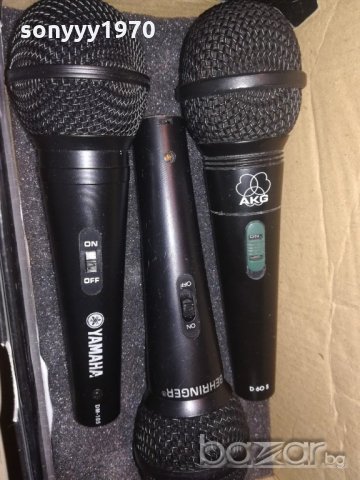 yamaha & akg & behringer-profi microphone-внос швеицария, снимка 1 - Ресийвъри, усилватели, смесителни пултове - 20355620