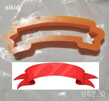 Банер табела мини Пластмасов резец форма за тесто бисквитки фондан, снимка 1 - Форми - 24945748