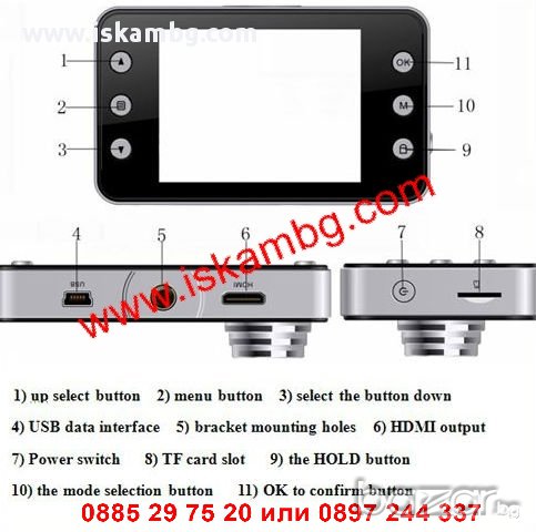 DVR Камера за кола Full HD 1080p 1920*1080 - код 0497, снимка 4 - Аксесоари и консумативи - 12538504
