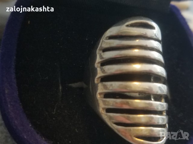 Сребърен пръстен-7,65гр/925, снимка 4 - Пръстени - 25249544