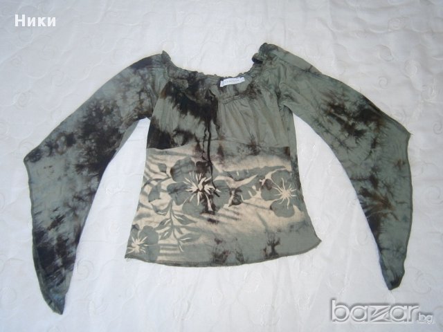 Дамска блуза с интересен ръкав - М размер, снимка 3 - Блузи с дълъг ръкав и пуловери - 12304410