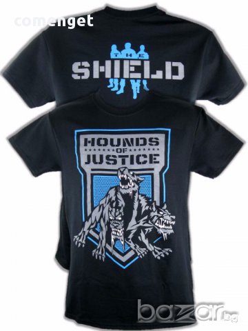 WWE! Мъжки и детски кеч тениски THE SHIELD JUSTICE! Поръчай модел с твоя идея!, снимка 2 - Тениски - 13175622