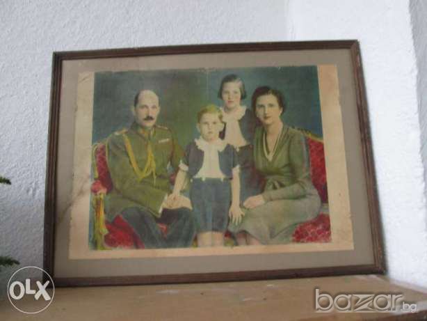 Голяма рамка с Царското семейство, Симеон, Симеончо, цар Борис , снимка 6 - Антикварни и старинни предмети - 16257591