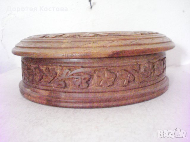 Стара кутия дърворезба 3, снимка 2 - Антикварни и старинни предмети - 25093781