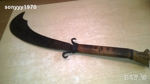 антика-меч/ятаган/кукри/-ретро колекция-внос от швеция-72см, снимка 3 - Колекции - 25235639