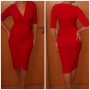 Елегантна червена рокля Fervente , снимка 1