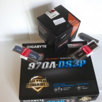 Продавам геймърска дънна платка Gigabyte 970A DS3P с или без оборудване., снимка 3 - Дънни платки - 25622370