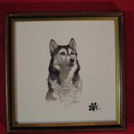 Картини-кучета-порцелан Англия, снимка 1 - Антикварни и старинни предмети - 12825052