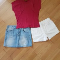 Детска дънкова пола Zara,къс панталон "7 for Mankind",блуза "7 for Mankind", суичър,14 г.момиче, снимка 3 - Детски комплекти - 25032738
