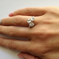 Сребърен пръстен с цирконий - сребро проба 925, снимка 3 - Пръстени - 23045823