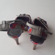 Цветни сандали, номер 38, снимка 3 - Дамски обувки на ток - 17837781