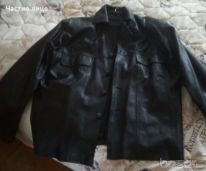 Две мъжки български кожени якета от еко кожа , снимка 1
