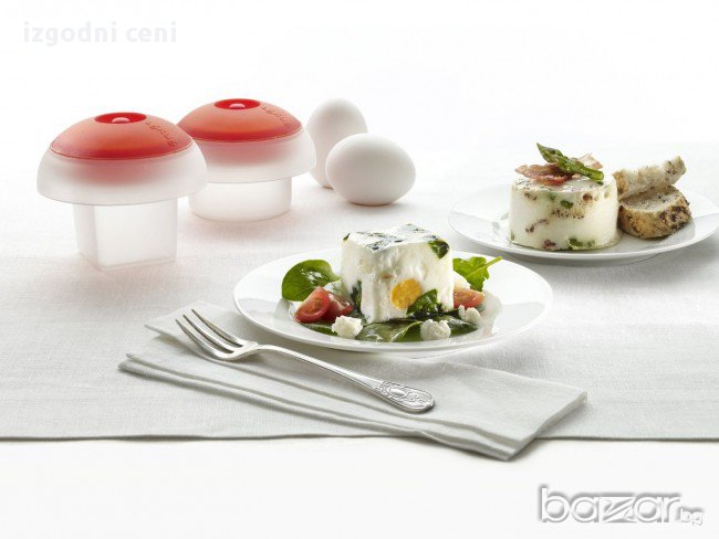 Силиконови формички за печене в микровълнова фурна и варене - 2 бр, снимка 1