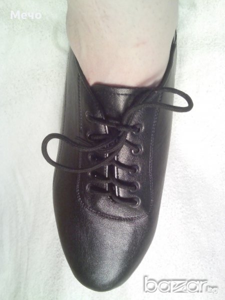 НОВИ НАЛИЧНИ мъжки обувки за спортни танци,салса,кизомба,танго черна кожа за крак от 24 до 27 см., снимка 1