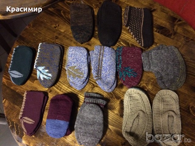 Продавам ръчно плетени жилетки, чорапи и терлици, снимка 2 - Жилетки - 19864457