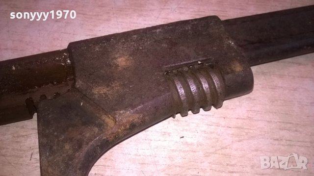 АНТИКА стар раздвижен ключ-внос швеицария-28х7см, снимка 6 - Ключове - 24915113