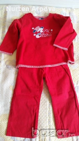 Комплект в червено , снимка 1 - Комплекти за бебе - 19588898