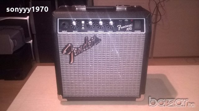 fender frontman 10g-китарно кубе-28х26х15см-внос англия, снимка 2 - Тонколони - 18814435
