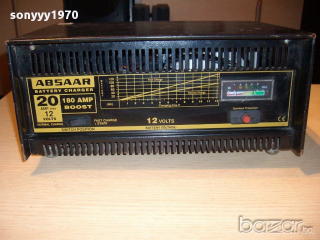 absaar 12v/20amp/180amp boost-зарядно 20ампера+старт-внос швеицария, снимка 1 - Аксесоари и консумативи - 11957863
