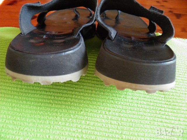 Destroy made in Spain оригинални мъжки чехли от естествена черна кожа EU 43, снимка 6 - Мъжки сандали - 25491272