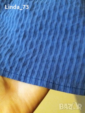 Дам.риза-"H&M"-/памук+вискоза+ликра/-турско синя. Закупена от Италия., снимка 9 - Ризи - 22003024