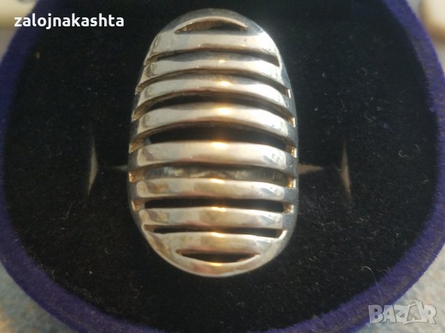 Сребърен пръстен-7,65гр/925, снимка 2 - Пръстени - 25249544