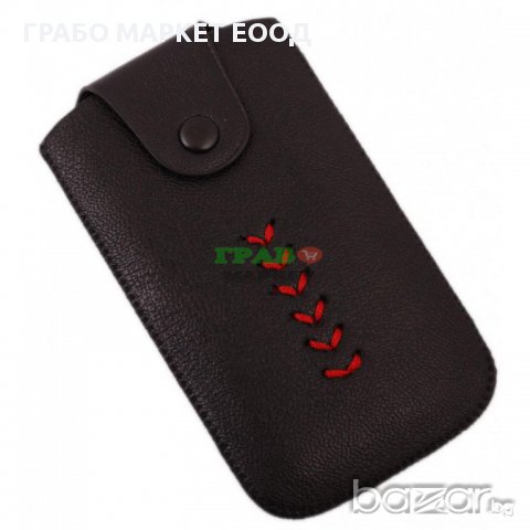 Калъф за телефон iPHONE 4 с капаче с копче, снимка 1