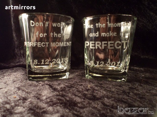 Гравирани чаши за уиски, снимка 7 - Ръчно изработени сувенири - 14516918