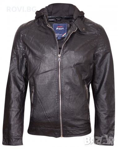 Мъжко кожено яке – 3146 Батал