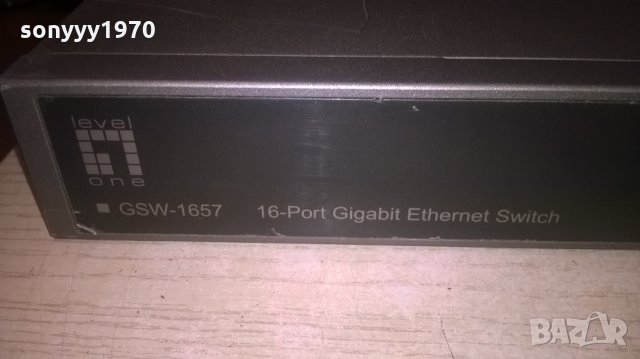 levelone gsw-1657 16 port gigabit ethernet switch, снимка 6 - Суичове - 25722864
