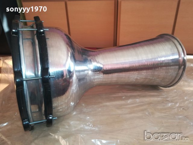 ПАРТИ ЦЕНТЪР-тарамбука-нова от сирия-алуминиева-40х25см, снимка 8 - Ударни инструменти - 20103092