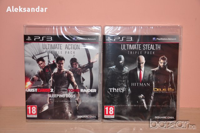 Нови игри.ultimate Stealth,action,pack,tomb,just,dogs,thief,hitman,deus,ps3,пс3