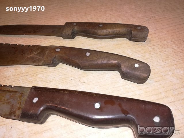 три стари ножа-ретро колекция-37/34/30см, снимка 12 - Колекции - 21073492