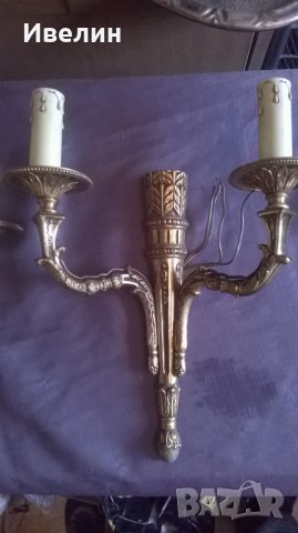 два барокови аплика за стена , снимка 2 - Лампи за стена - 25033586