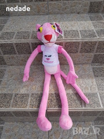 ВИСОЧИНА 57см Пинко розовата пантера плюшена играчка чисто нов pink panther, снимка 1 - Плюшени играчки - 22081648