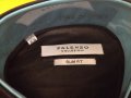 Нова риза Palenzo slim fit S - луксозна черна лъскава тюркоаз, снимка 4