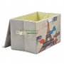 Сгъваема цветна кутия за съхранение с капаче и удобни дръжки за пренасяне, снимка 3