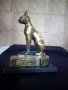 месингова статуетка-египетска котка, снимка 1 - Антикварни и старинни предмети - 21759983