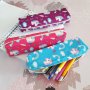 Несесер за училище за момичета Еднорог ученически несесер за моливи, снимка 6