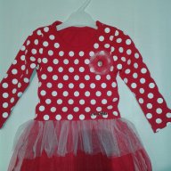Рокля с тюл тип пачка чéрвено и бяло за бебета и по големи момичéта, снимка 4 - Бебешки рокли - 13782221