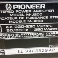 pioneer m-j200+gr-j300+cx-g300-made in japan-внос швеицария, снимка 11 - Ресийвъри, усилватели, смесителни пултове - 10355538