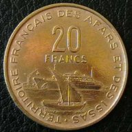 20 франка 1970, Афар и Иса, снимка 1 - Нумизматика и бонистика - 9701905