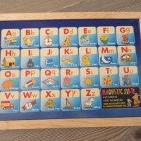 Дървена магнитна дъска с математика,англ.азбука, снимка 3 - Образователни игри - 23950490