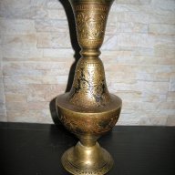 Стара месингова ваза, снимка 5 - Антикварни и старинни предмети - 17071140