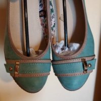 Дам.обувки-/изк.кожа/-№39-тюркоаз.зелени., снимка 14 - Дамски ежедневни обувки - 22386125
