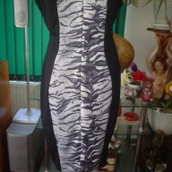 рокля в черно и сиво, снимка 2 - Рокли - 10460366