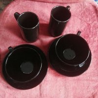Нов полски порцелан черен,лукс от 6 части+Подарък 4 бр.подложки за чаши, снимка 7 - Кухненски принадлежности - 22081269