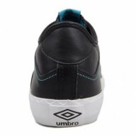 Промо - Umbro AF Milton - мъжки кожени обувки - черно/синьо, снимка 3 - Маратонки - 15628648